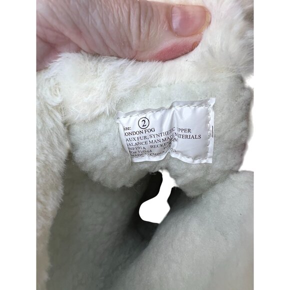 London Fog Girls Snow Boot, Size 5 Insulated With Fur Lining Pink & Brown - Picture 8 of 9